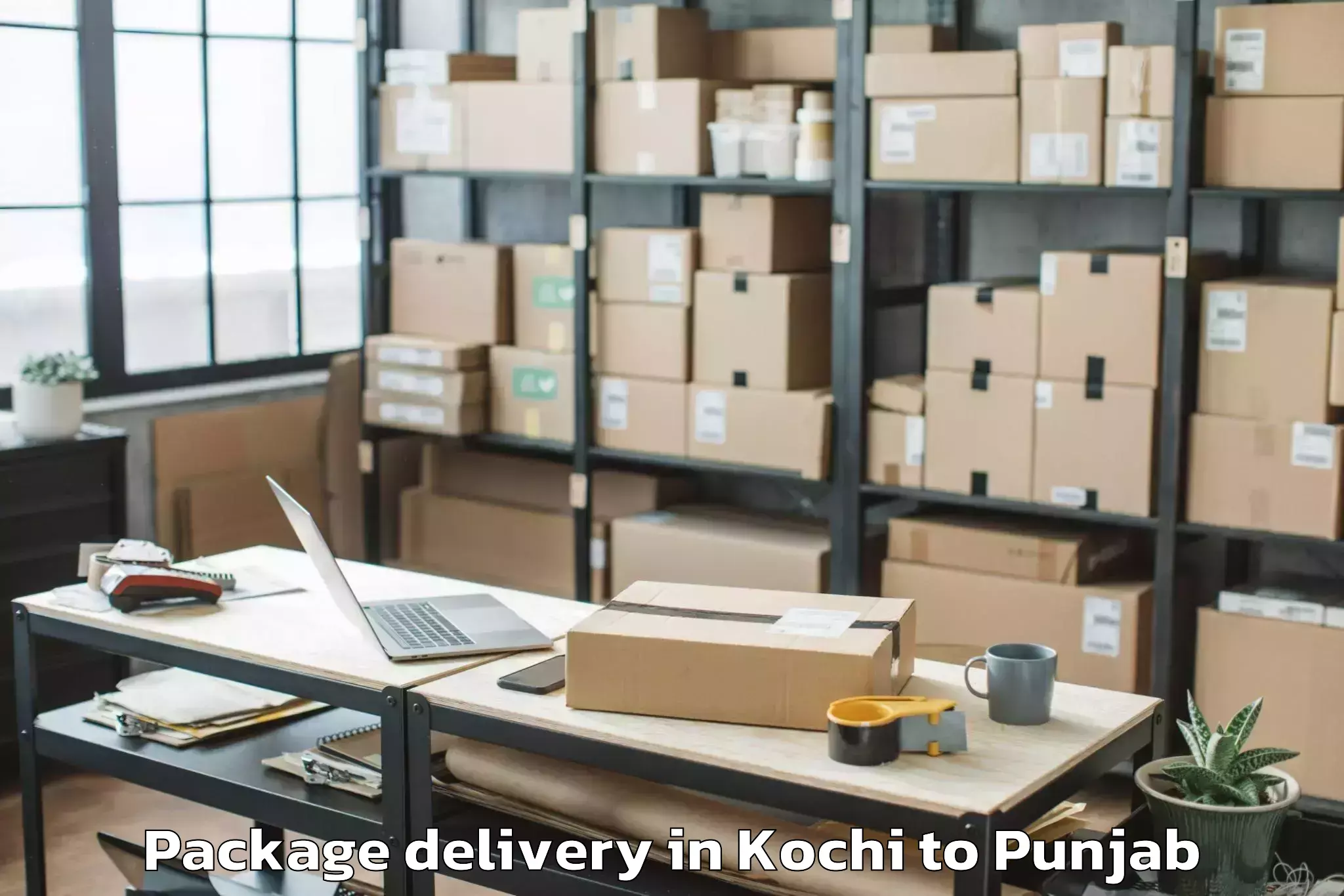 Leading Kochi to Ansal Plaza Mall Ludhiana Package Delivery Provider